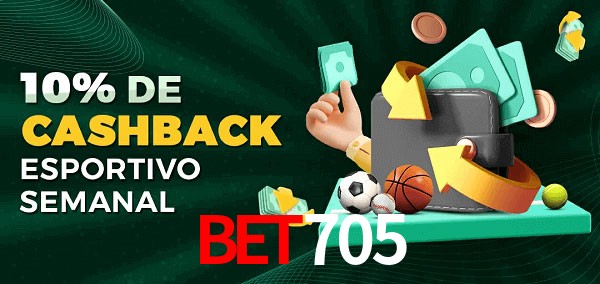 10% de bônus de cashback na bet705