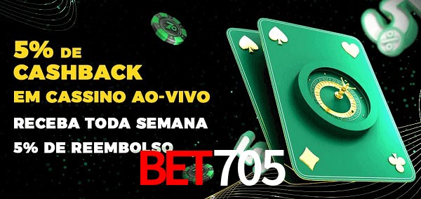 Promoções do cassino ao Vivo bet705